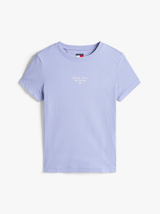Logo Jersey Slim T-Shirt - Vintage Iris