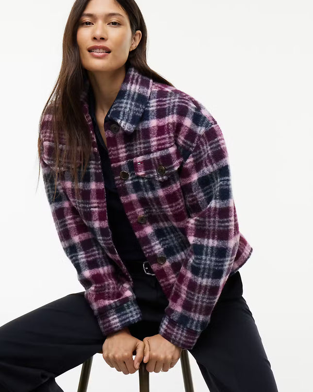 Wool Blend Trucker Jacket
