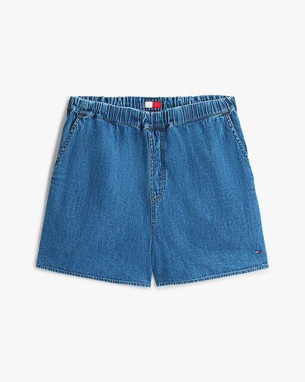Chambray Loose Shorts - Medium Denim