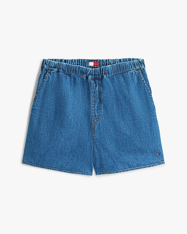 Chambray Loose Shorts - Medium Denim