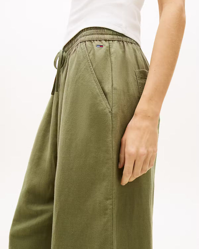 TJW Essential Linen Trouser - Bay Leaf