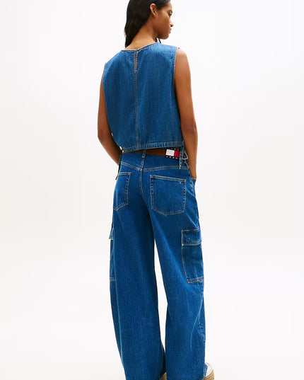 TJW Tie Side Chambray Blouse