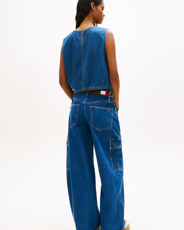 TJW Tie Side Chambray Blouse