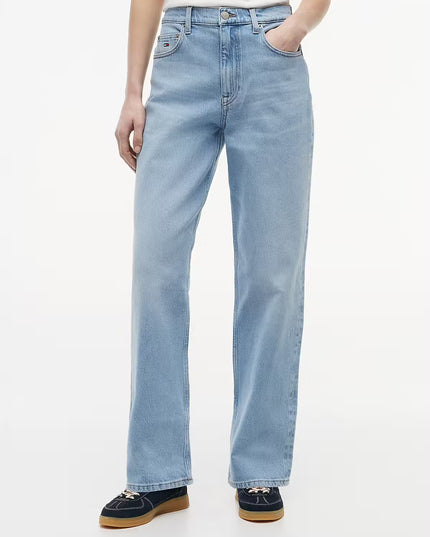 Layla High Rise Straight Jean - Light Blue