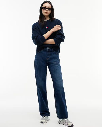 TJW Kira Mid Rise Straight Leg Jean