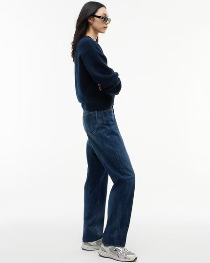 TJW Kira Mid Rise Straight Leg Jean