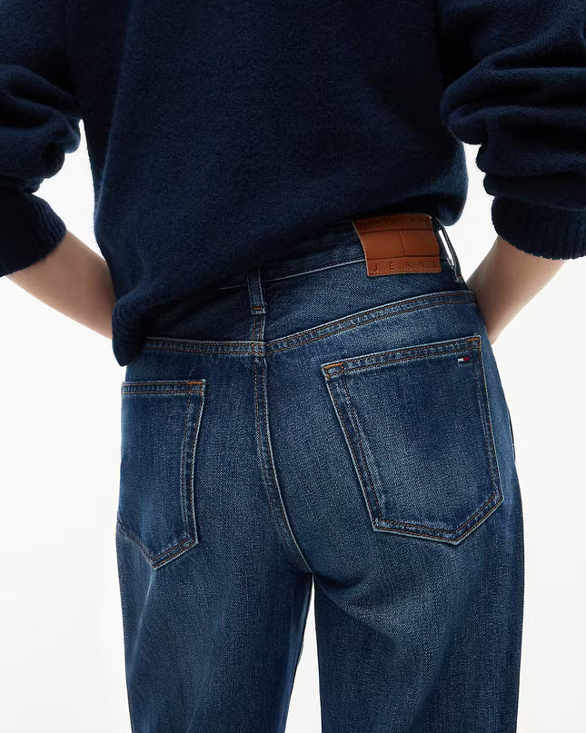 Kira Mid Rise Straight Leg Jean