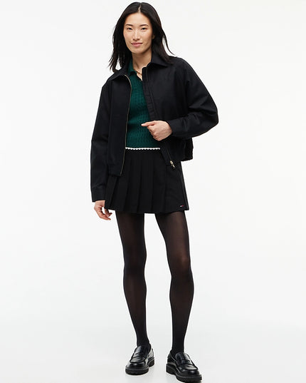 Micro Cable Knit Slim Polo Jumper