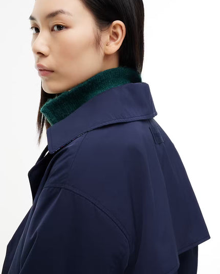 Short Trench Jacket - Dark Blue
