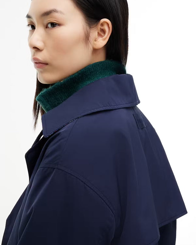 Short Trench Jacket - Dark Blue