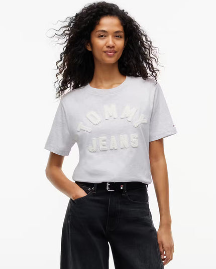 Textured Logo T-Shirt - Ice Grey Heather