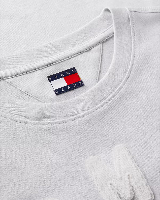 Textured Logo T-Shirt - Ice Grey Heather