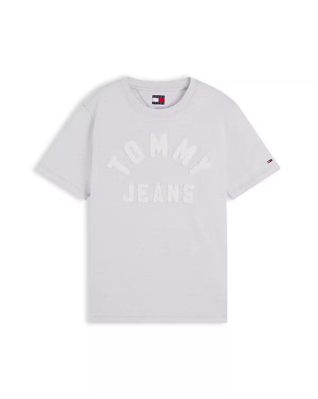 Textured Logo T-Shirt - Ice Grey Heather