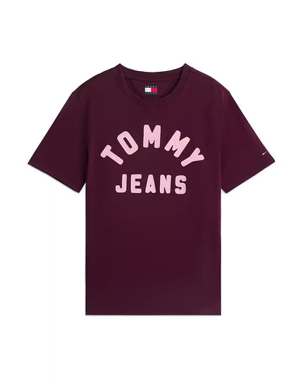 TJW Textured Logo T-Shirt - Calypso Berry