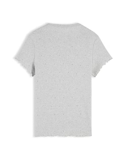 TJW Party Rib T-Shirt - Ice Heather Grey