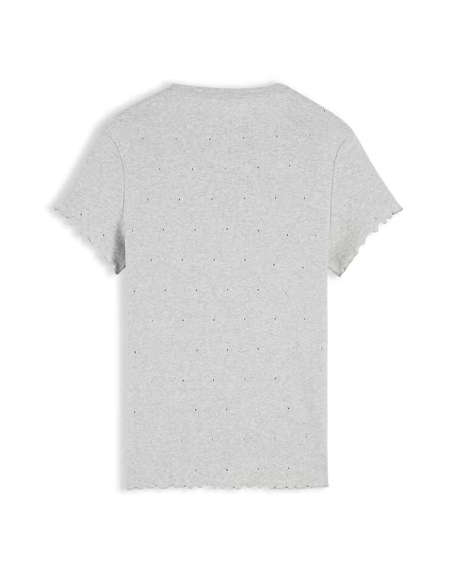 Party Rib T-Shirt - Ice Heather Grey