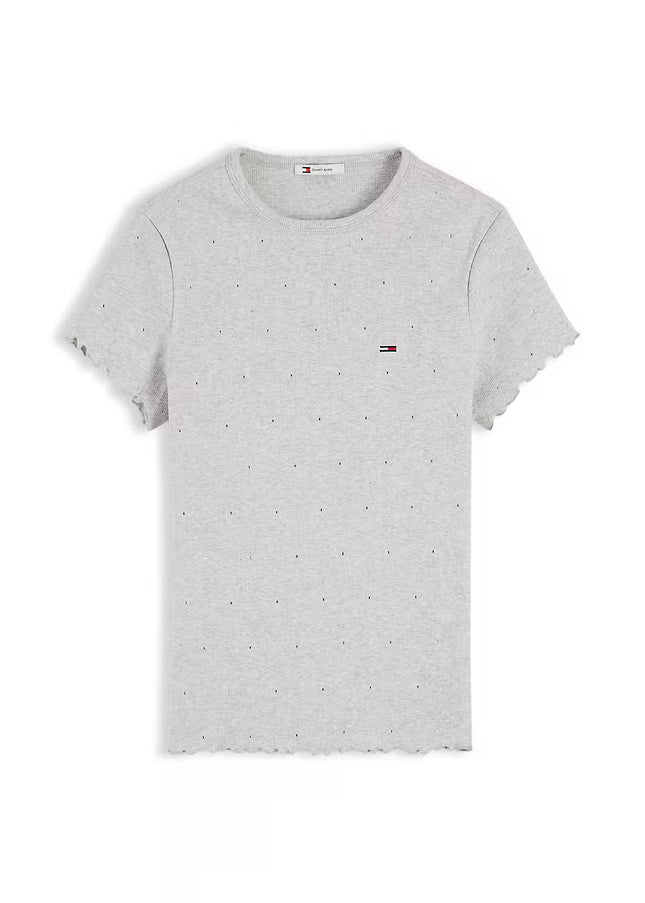 TJW Party Rib T-Shirt - Ice Heather Grey