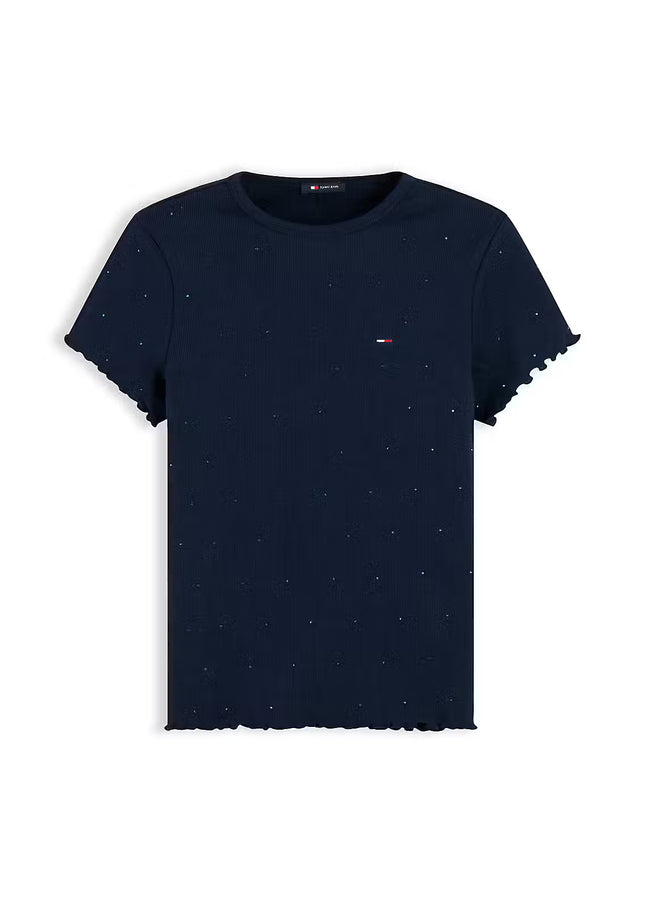TJW Party Rib T-Shirt - Dark Blue