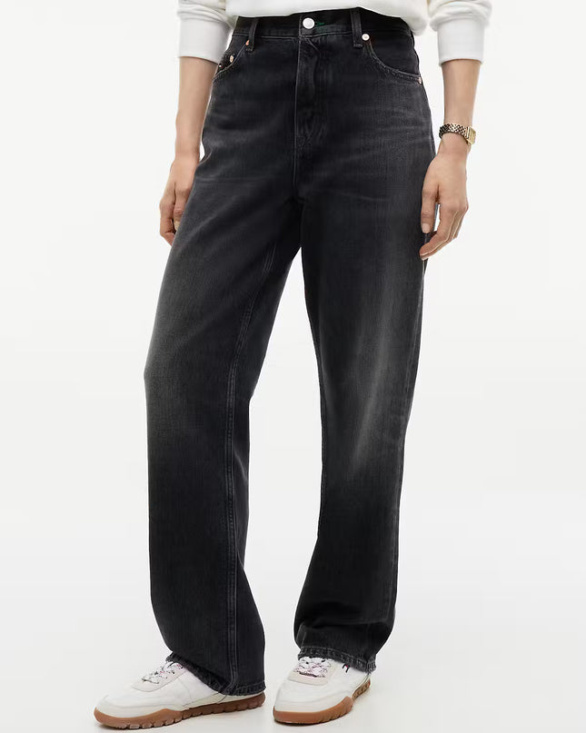 Layla High Rise Straight Black Jeans