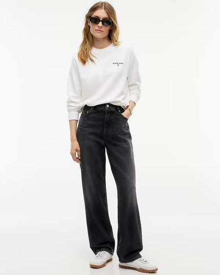 TJW Layla High Rise Straight Black Jeans