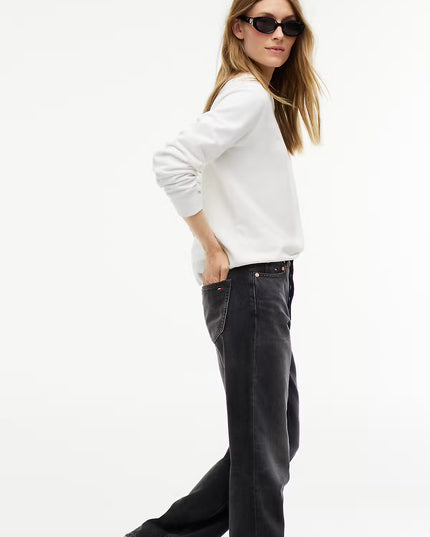 TJW Layla High Rise Straight Black Jeans