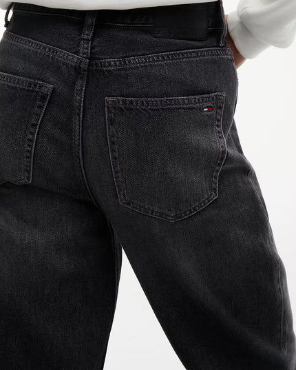 TJW Layla High Rise Straight Black Jeans