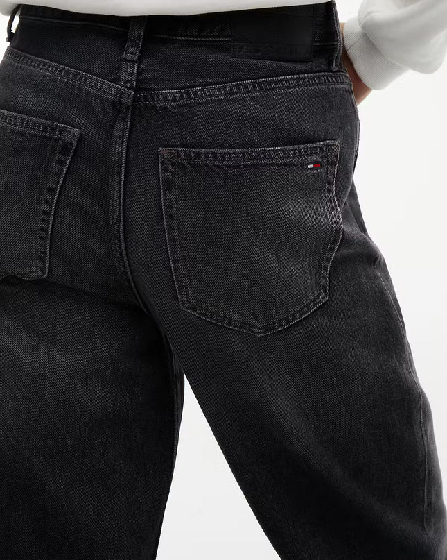 Layla High Rise Straight Black Jeans