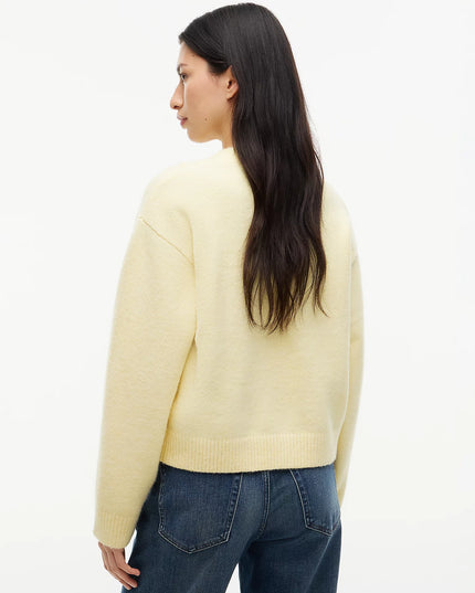 Tommy Badge Fluffy Jumper With Alpaca - Day Lily