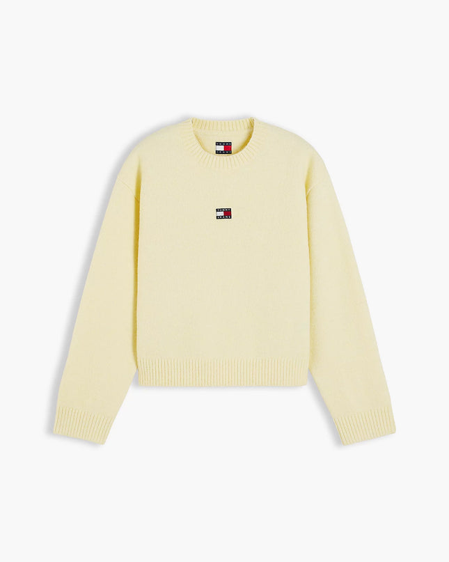 Tommy Badge Fluffy Jumper With Alpaca - Day Lily