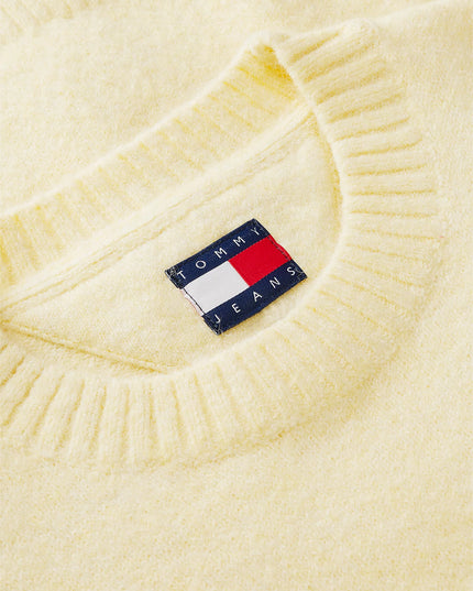 Tommy Badge Fluffy Jumper With Alpaca - Day Lily