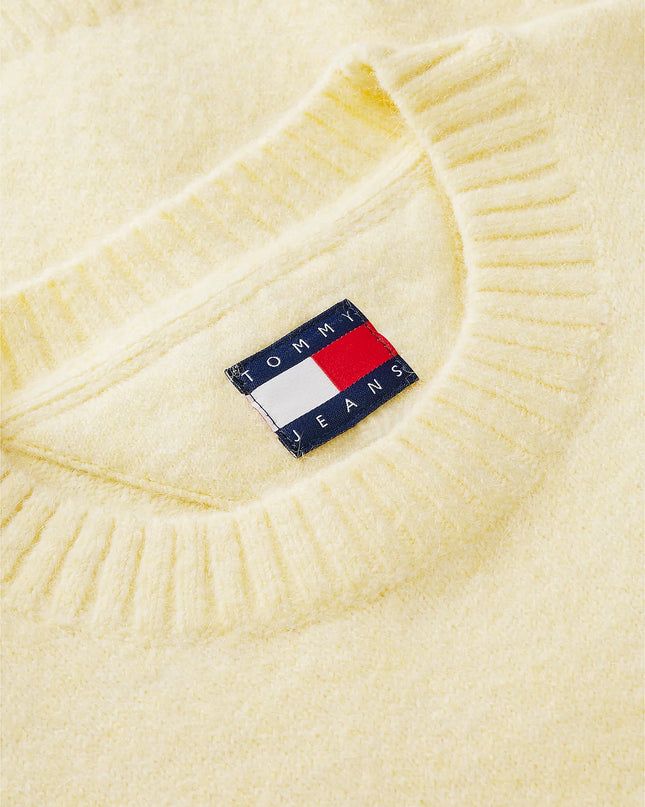 Tommy Badge Fluffy Jumper With Alpaca - Day Lily