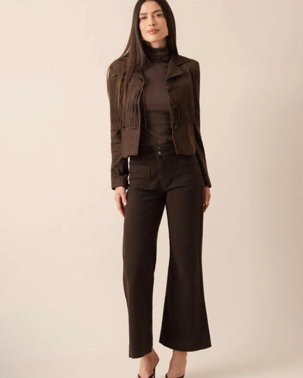Elnette Flared Jeans - Teracotta
