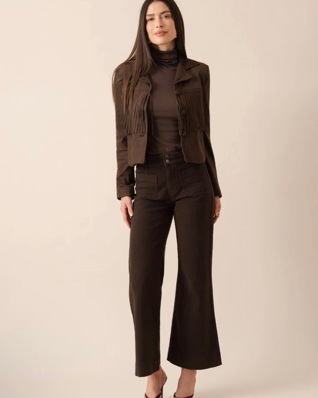 Elnette Flared Jeans - Teracotta