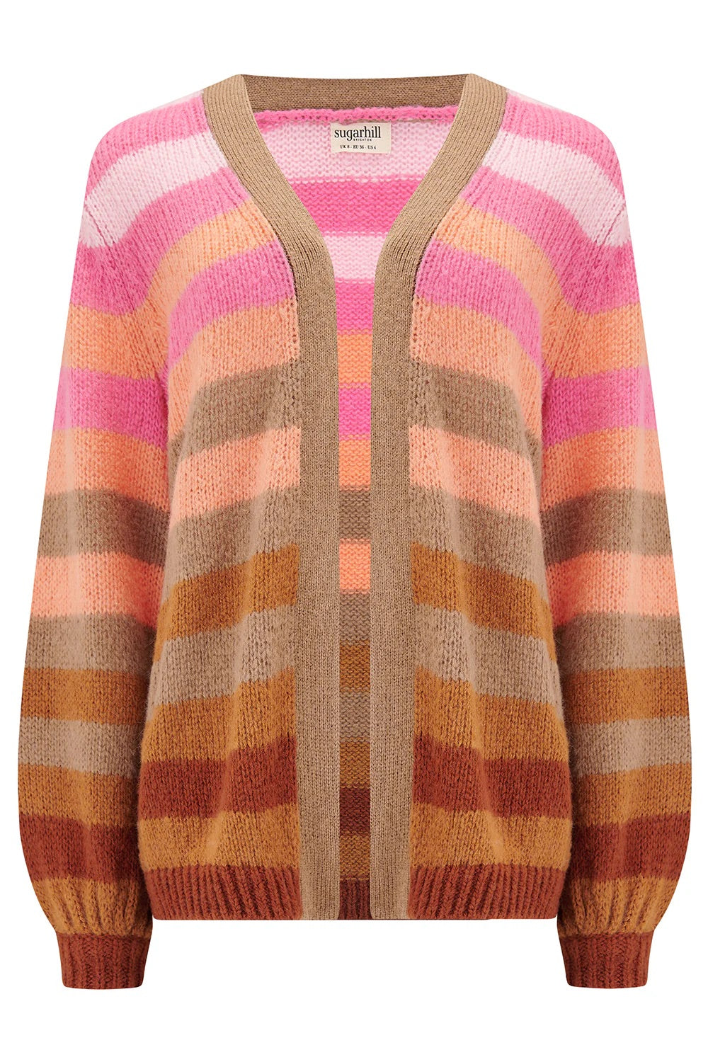 Sugarhill Brighton - Yvette Cardigan - Multi, Ombré Stripe