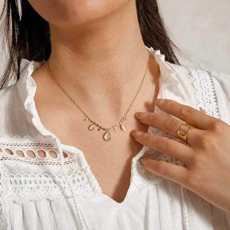 Hélène Necklace - Beige