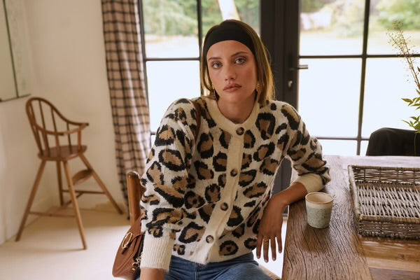 Allie Leopard Print Cardigan