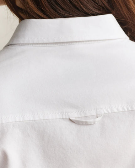 Stretch Oxford Shirt - White
