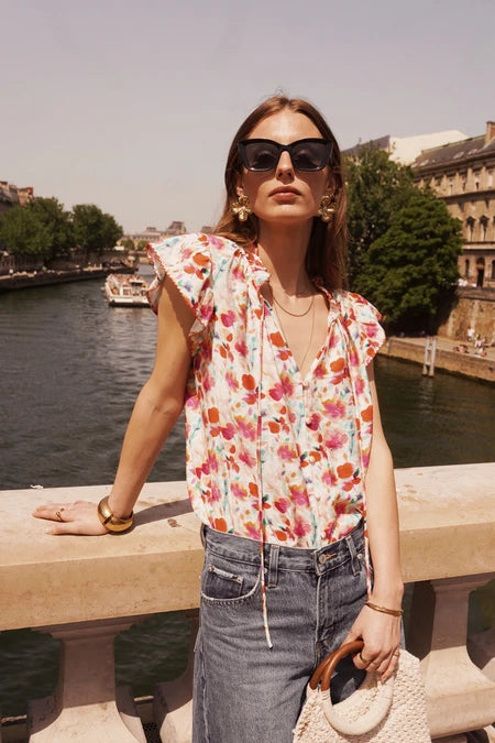 Georgia Bohemian Tie Blouse