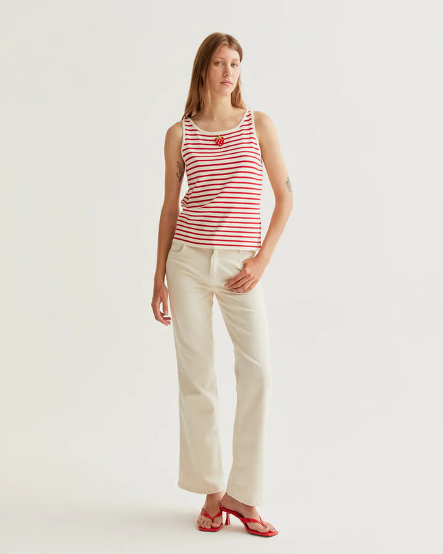 Strawberry Crochet Top - Red