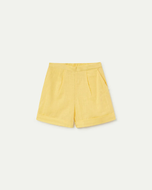 Cotton Shorts - Lemon