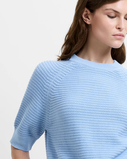 Lilly Mozart Short Sleeve Jumper - Pretty Blue