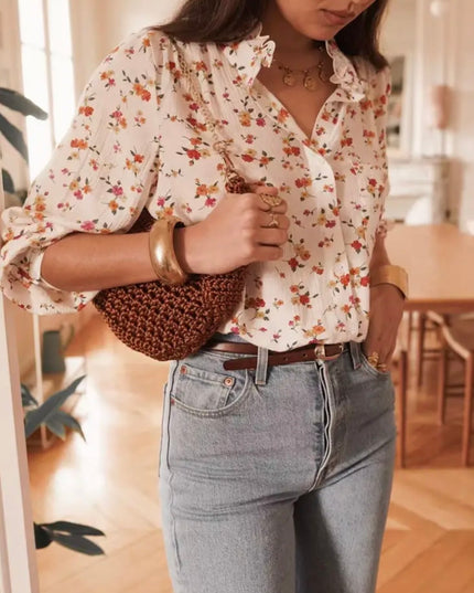 Amie Floral Print Blouse