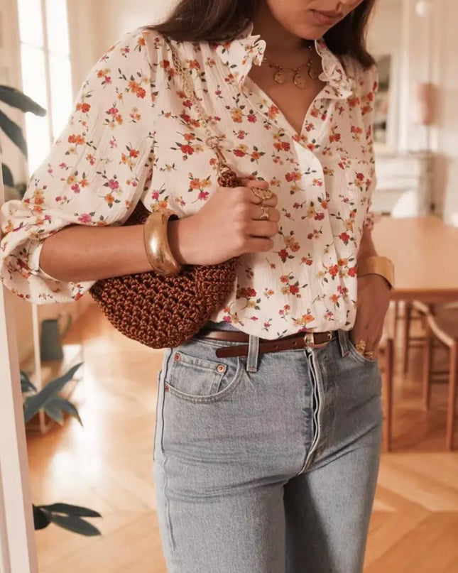 Amie Floral Print Blouse