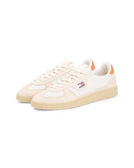 TJM Greenwich Mixed Edge Sneaker - Newsprint
