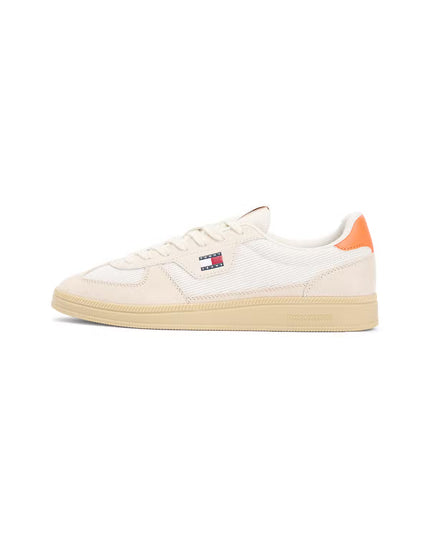 TJM Greenwich Mixed Edge Sneaker - Newsprint