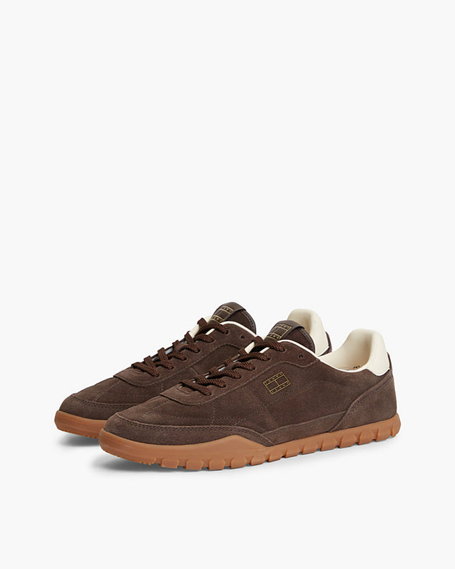 Tommy Jeans Low Suede Runner Deep Brown