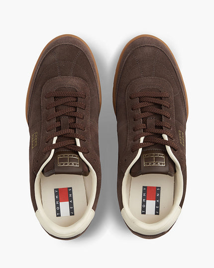 Tommy Jeans Low Suede Runner Deep Brown