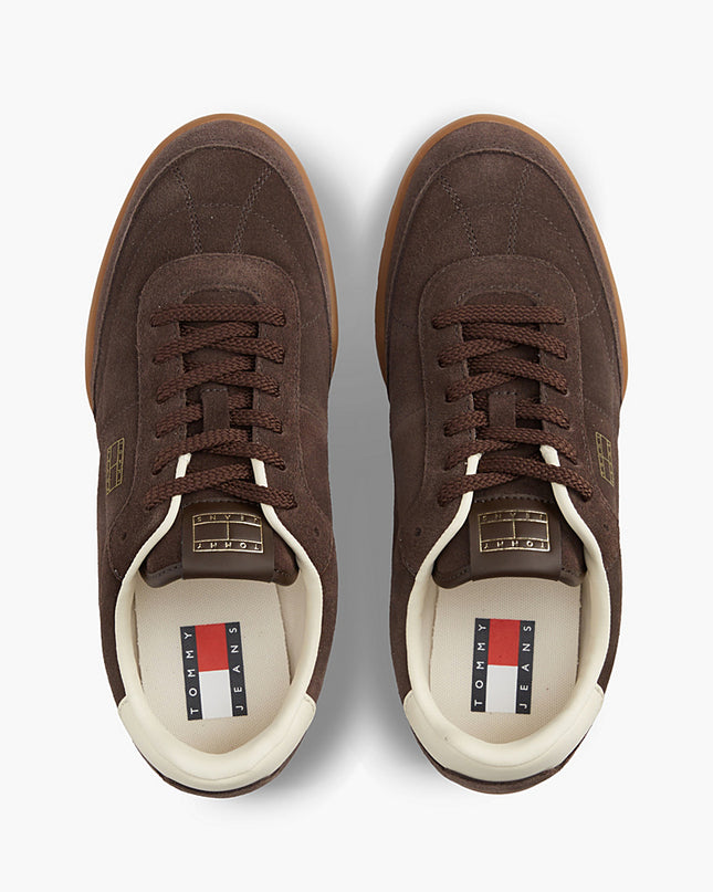 Tommy Jeans Low Suede Runner Deep Brown