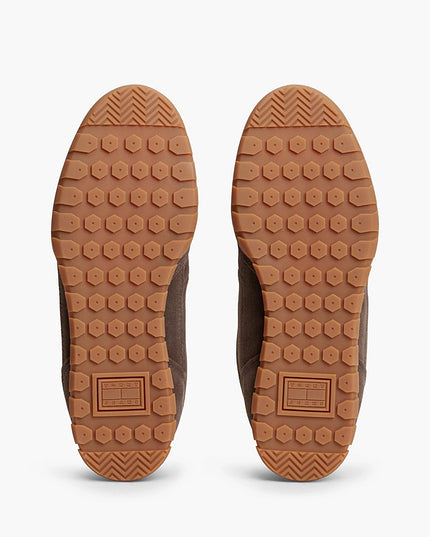 Tommy Jeans Low Suede Runner Deep Brown