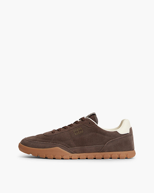Tommy Jeans Low Suede Runner Deep Brown